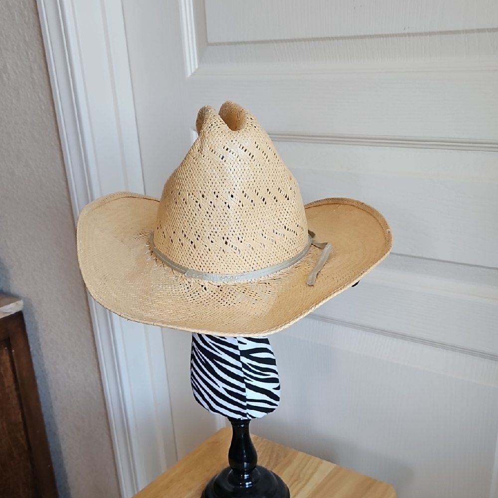 Vintage Rockmount Ranch Wear Straw Ranch Cowboy Hat
